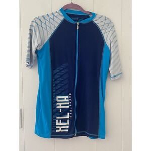 Men's Cycling Jersey Bicycle Bike Top Shirt Blue/White‎ Size XS